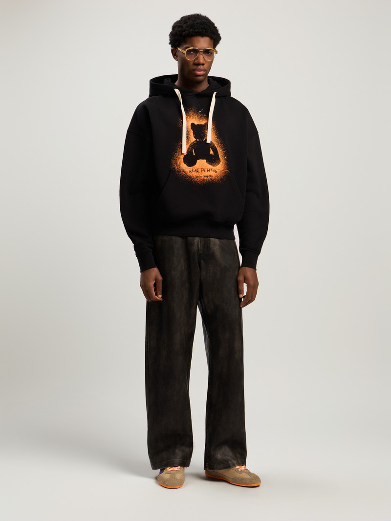 Spray Bear Loose Hoodie 1