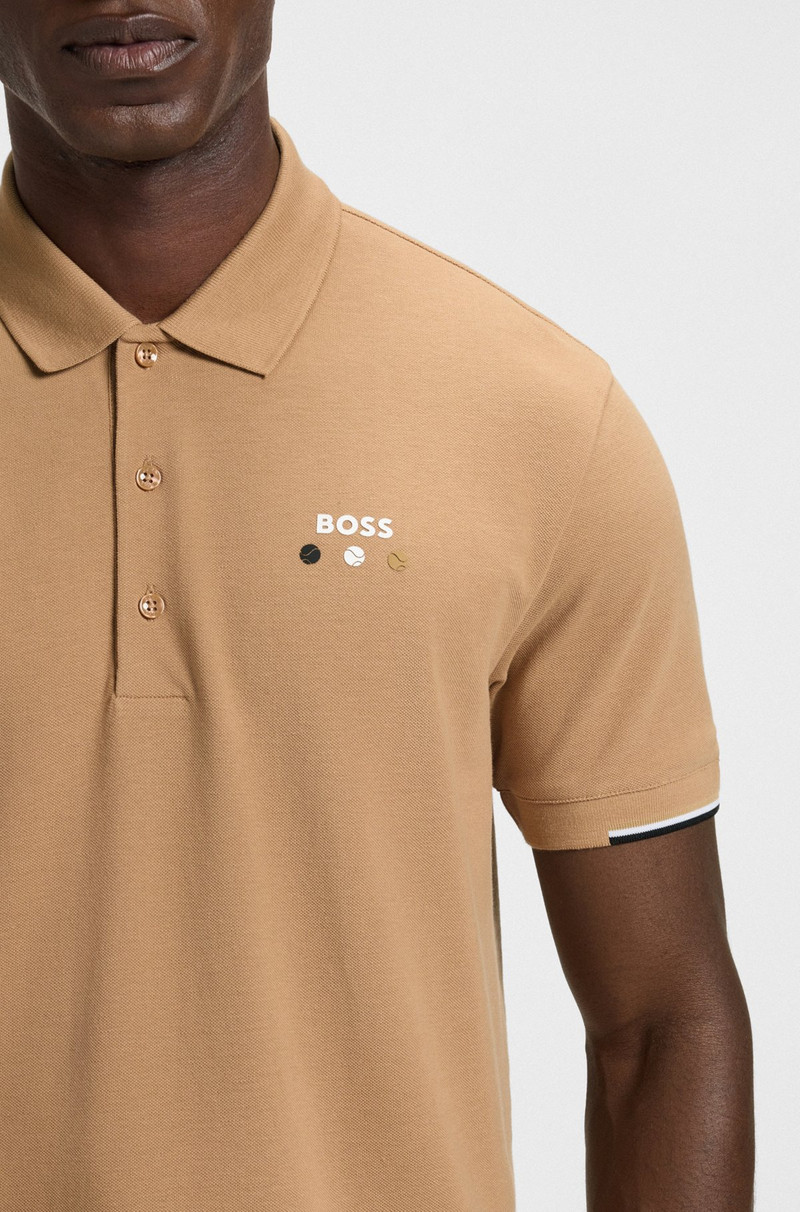 ACTIVE PADDY MERCERIZED-COTTON POLO SHIRT WITH GRID TRIMS 3