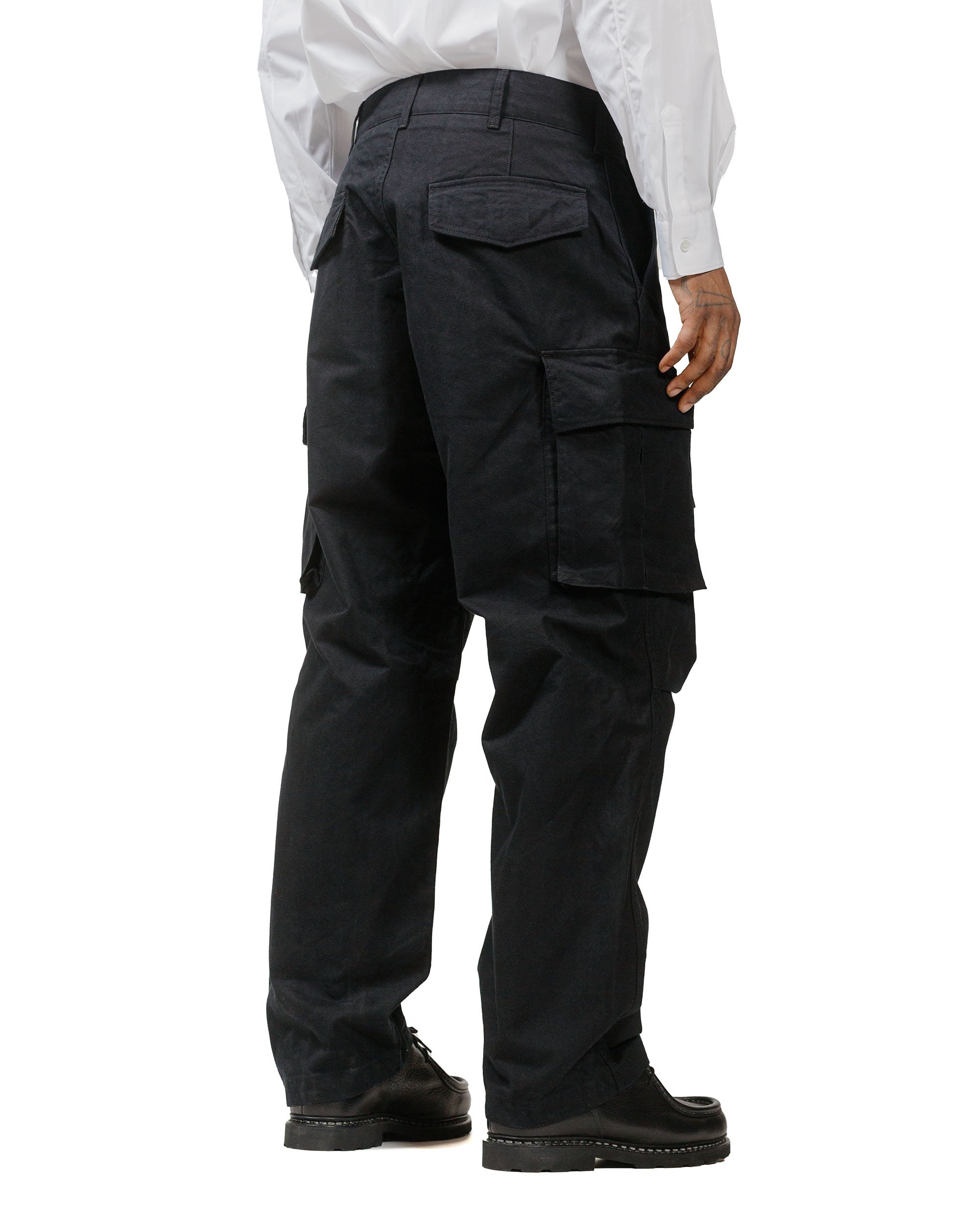 FA Pant Black Cotton Brushed Herringbone - 3