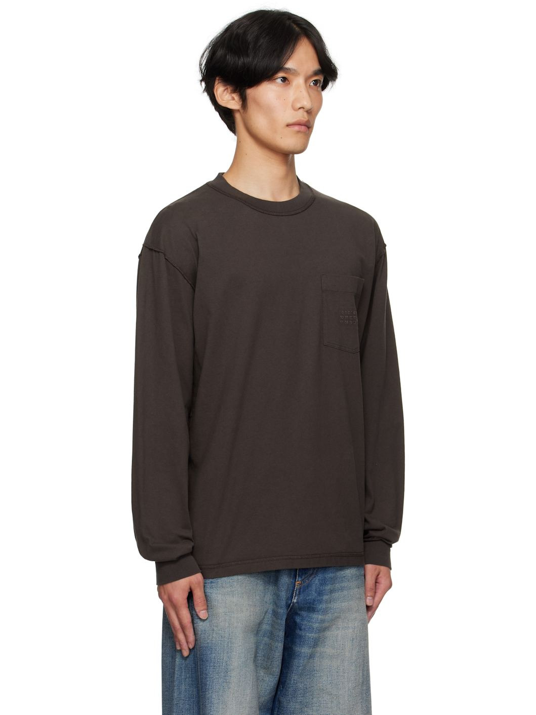 Brown Long Sleeve T-shirt - 2