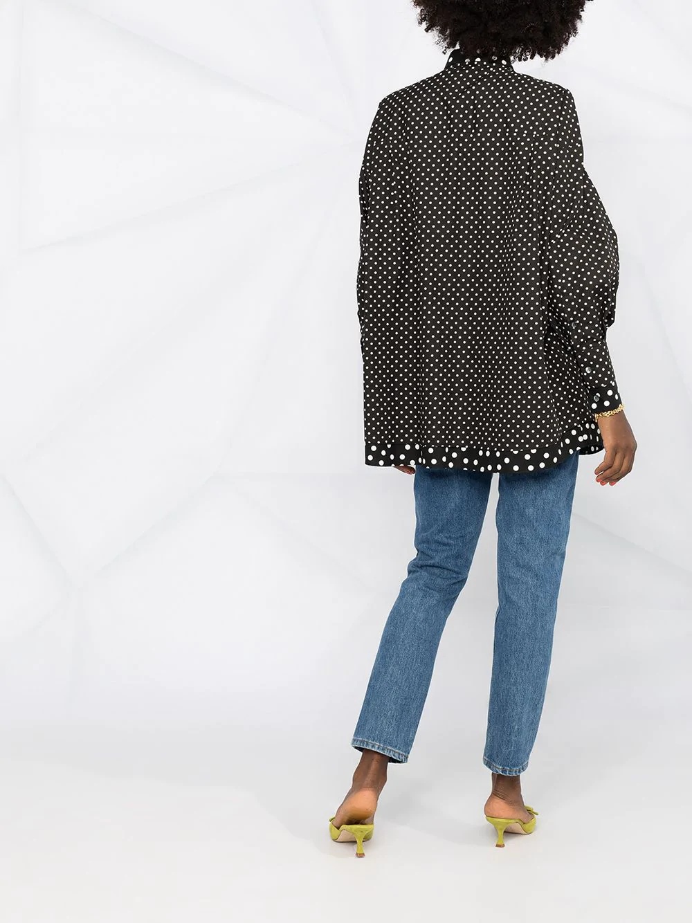 mixed polka dot shirt - 4