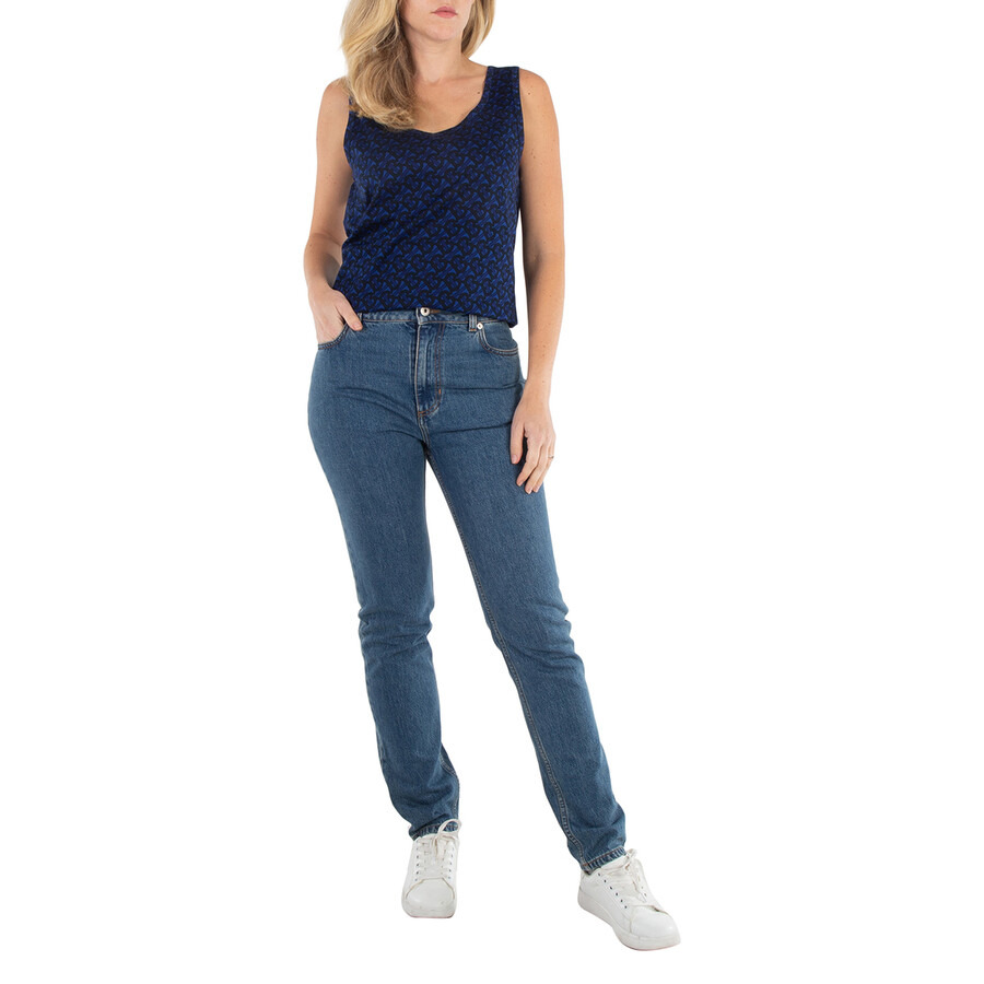 Burberry High Waisted Slim-Fit Denim Jeans - 6