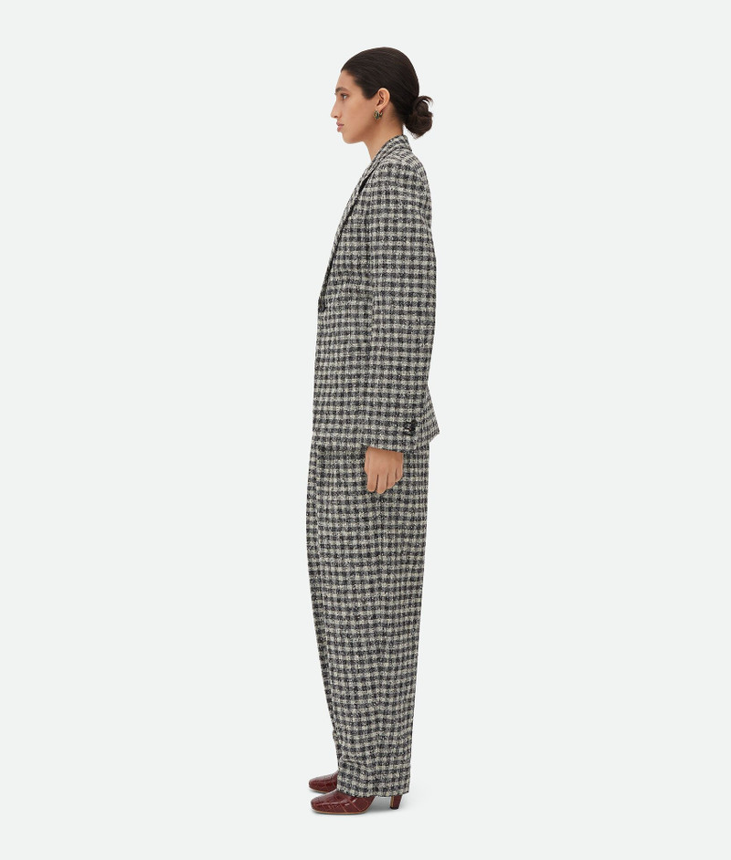 Bottega Veneta Boucle Gingham Wool Jacket outlook