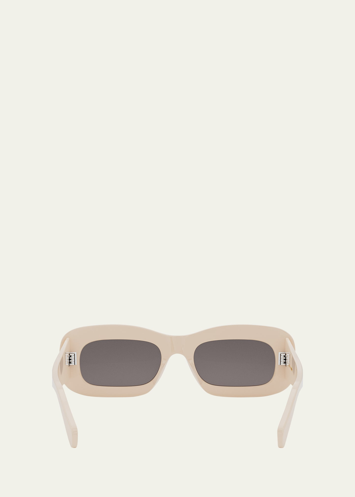 Bold 3 Dots Acetate Rectangle Sunglasses - 5