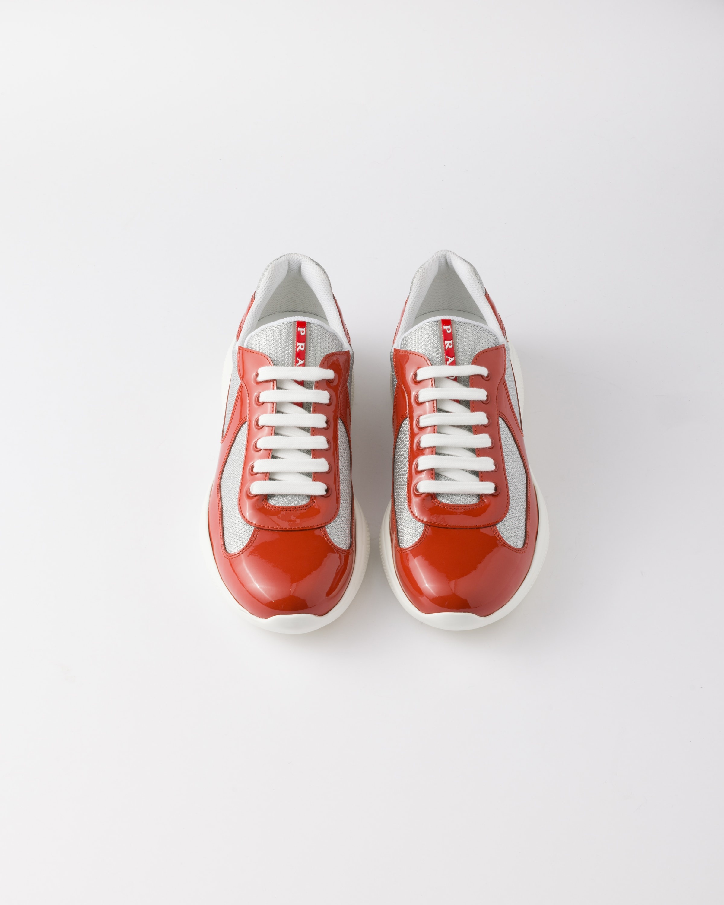 Patent leather and technical fabric Prada America's Cup sneakers - 3