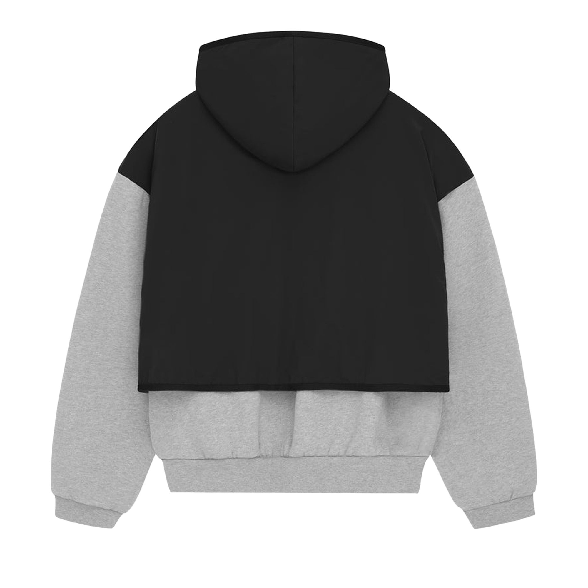 Fear of God Essentials Nylon Fleece Hooded Sweater 'Light Heather Grey/Jet Black' - 2