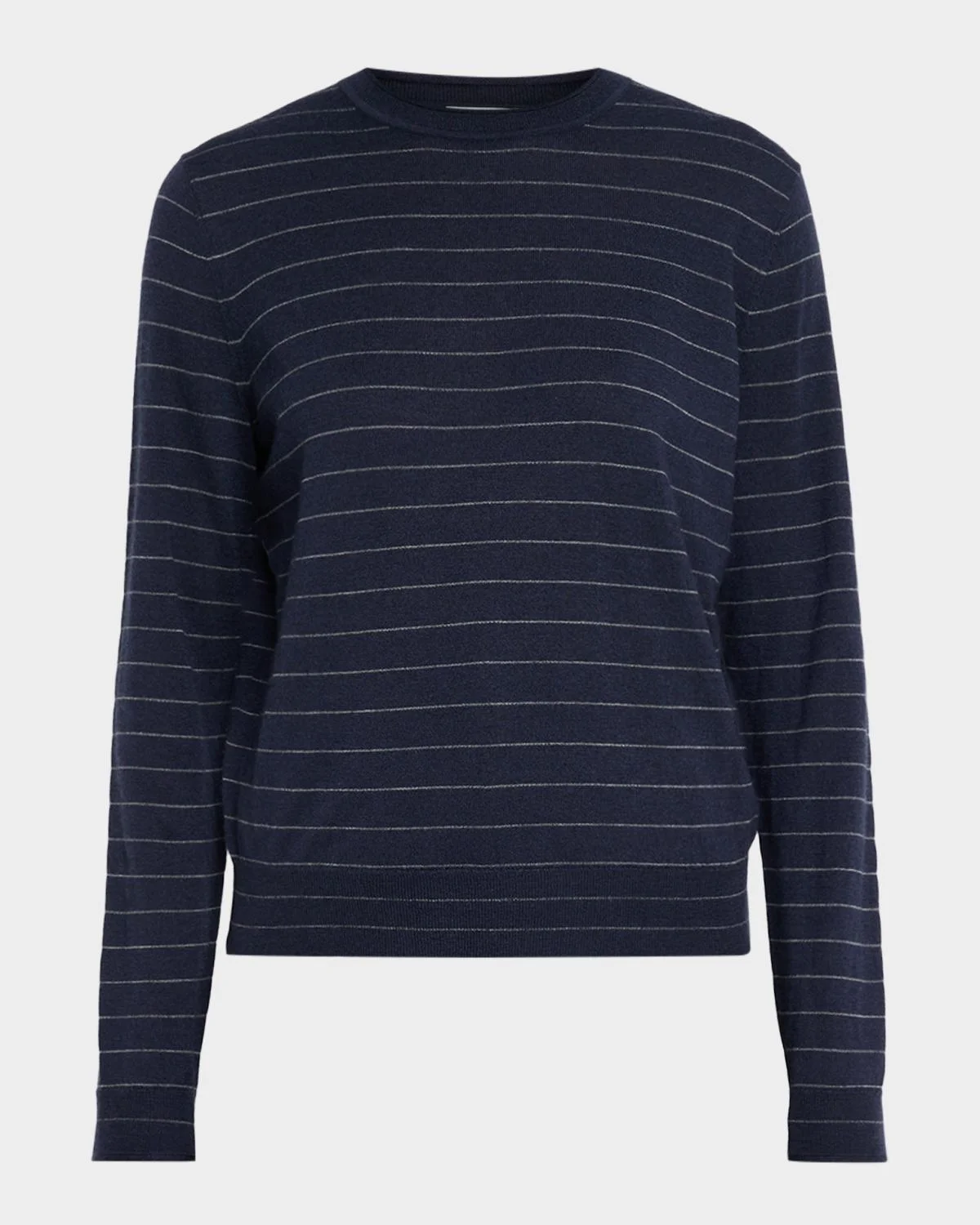 Striped Crewneck Cashmere Sweater - 1