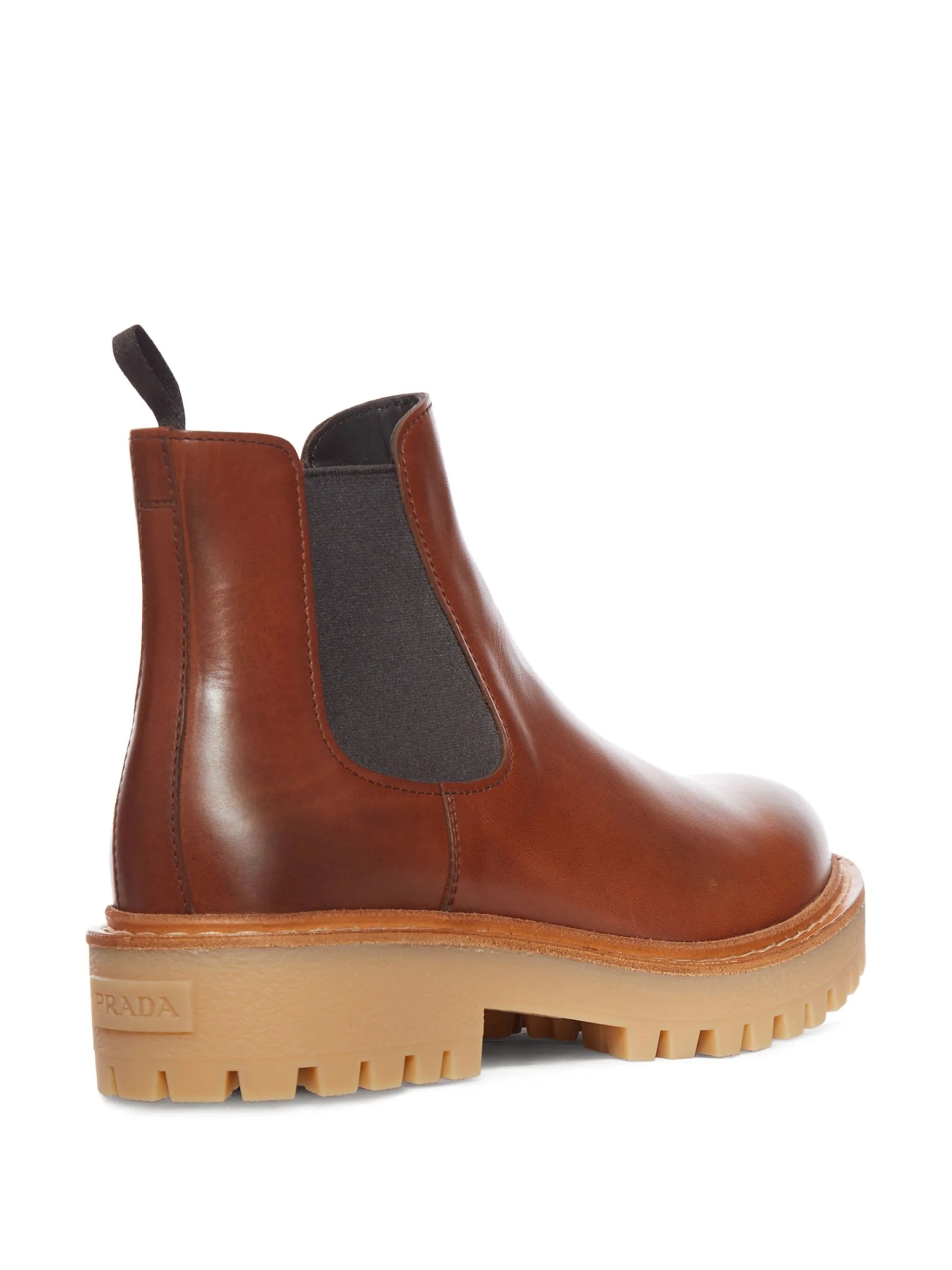 Prada Elastic-panel Leather Chelsea Boots - 3