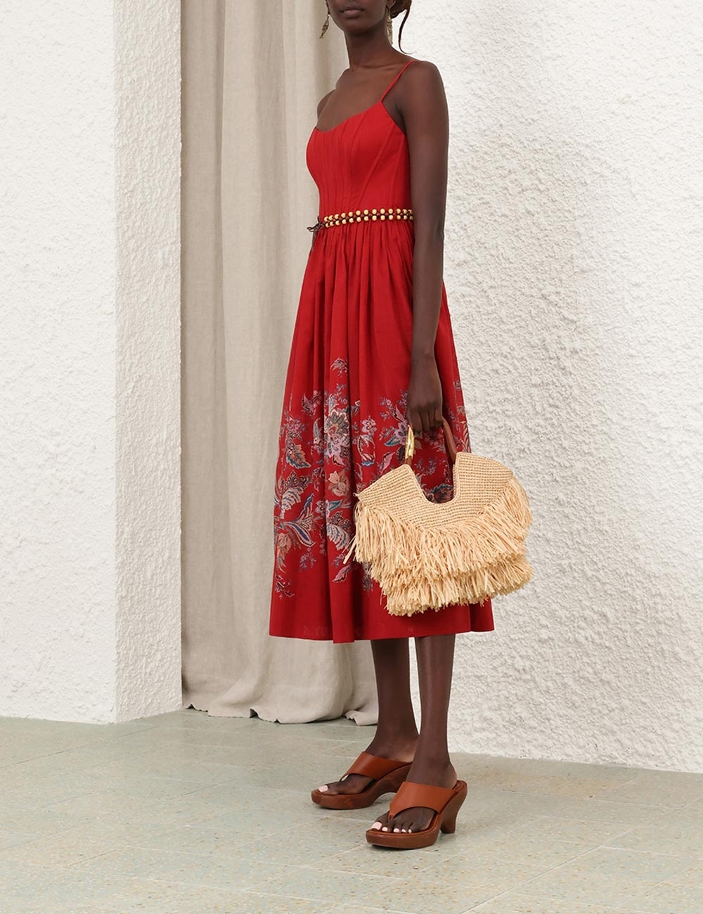 RHIANNON CORSET MIDI DRESS - 8