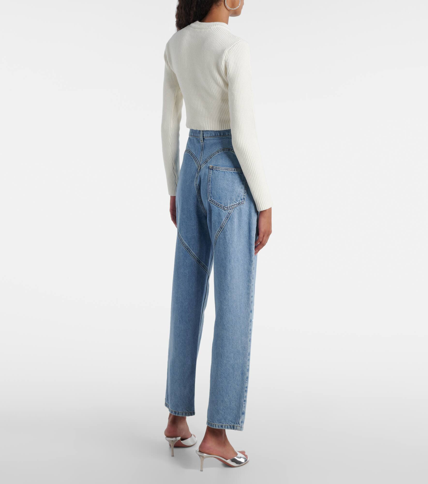 Embellished cotton-blend sweater - 3