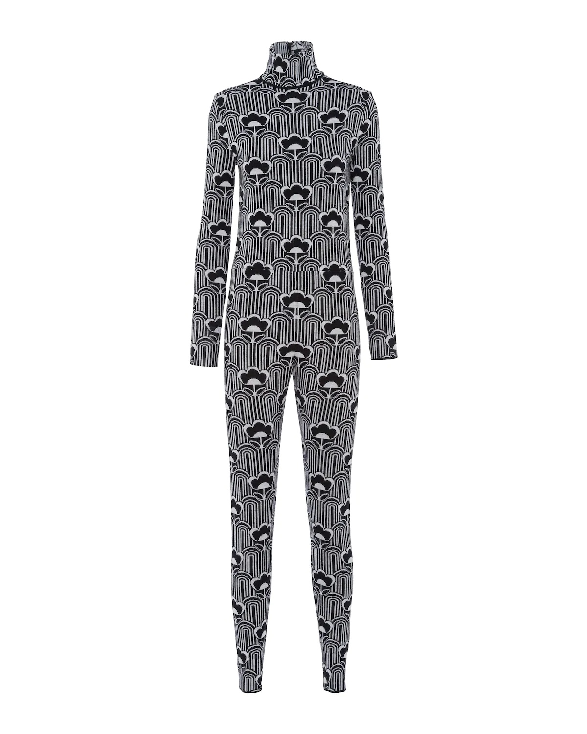 Superfine wool jacquard long johns - 1