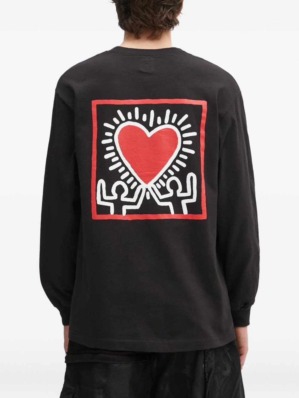 heart-print long-sleeve T-shirt - 4