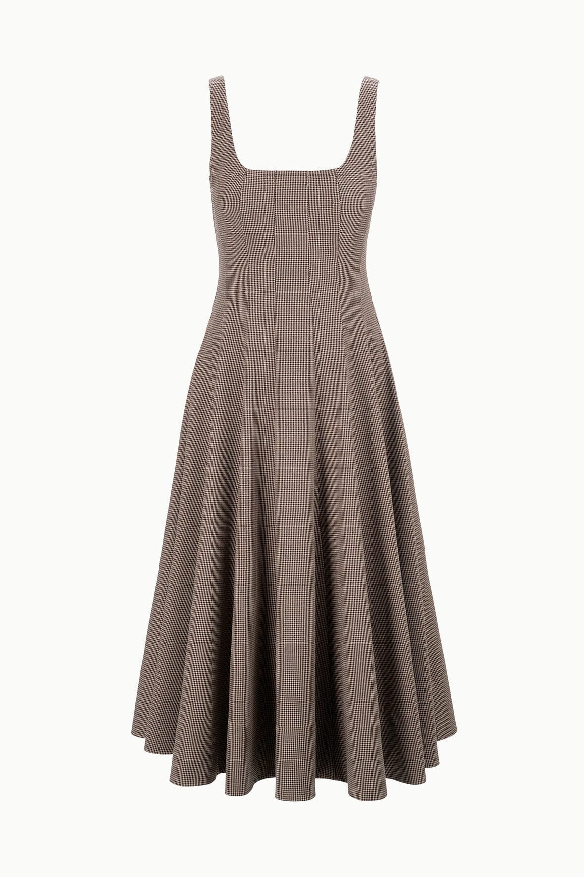 STAUD WELLS DRESS HOUNDSTOOTH - 1
