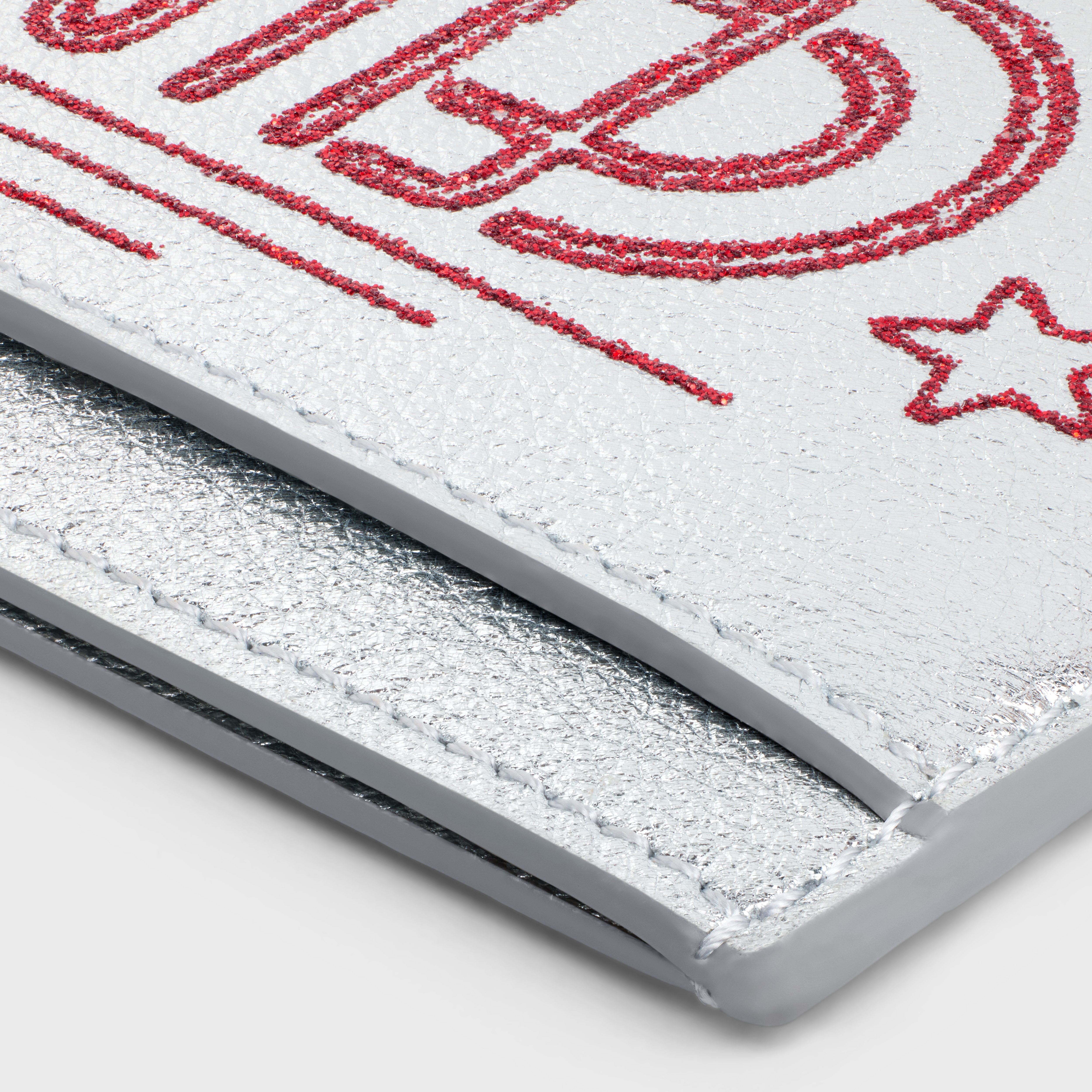 Card holder in LAMINATED CALFSKIN WITH CELINE WILTERN PRINT - 4