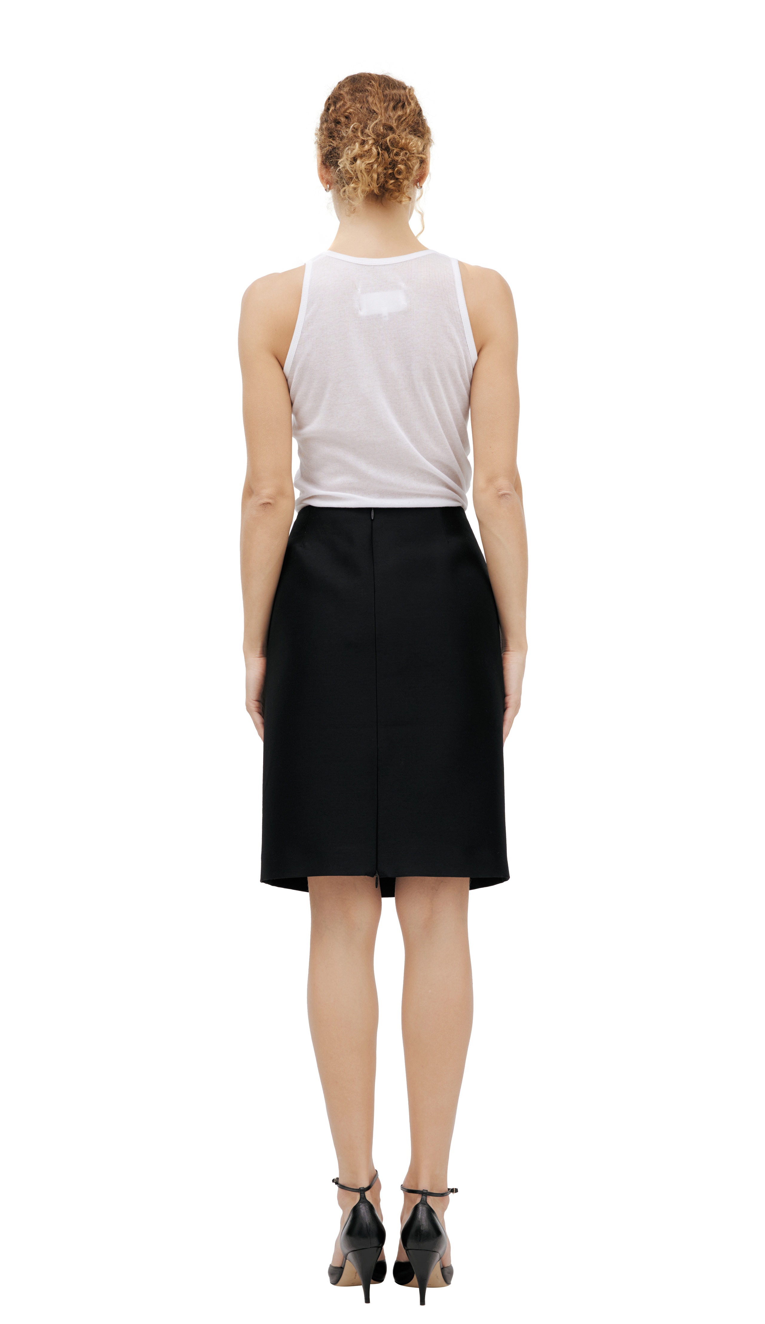 WOOL MIDI SKIRT - 3