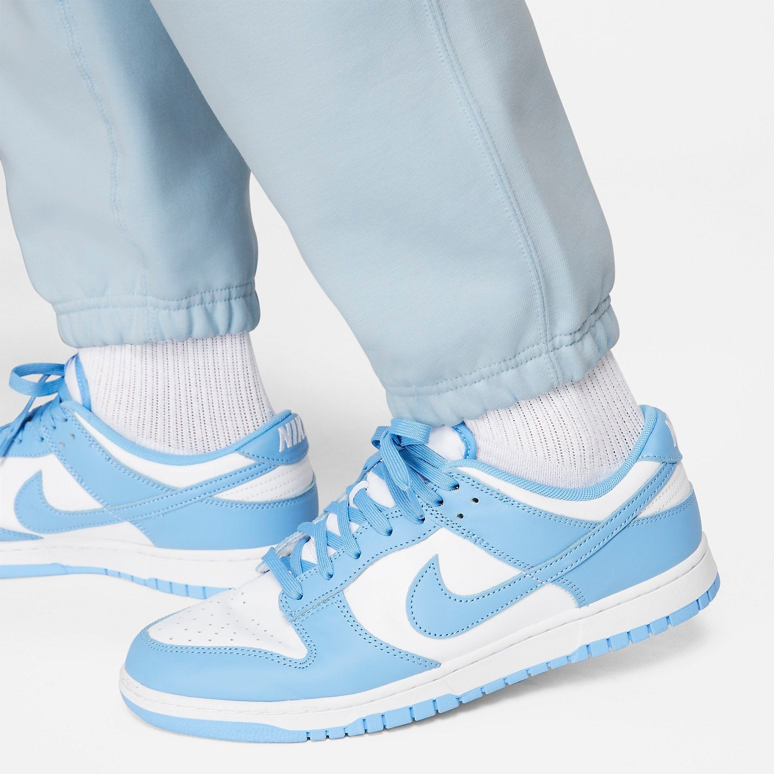 Nike Lab Solo Swoosh Sweatpants 'Baby Blue' CW5460-441 - 5