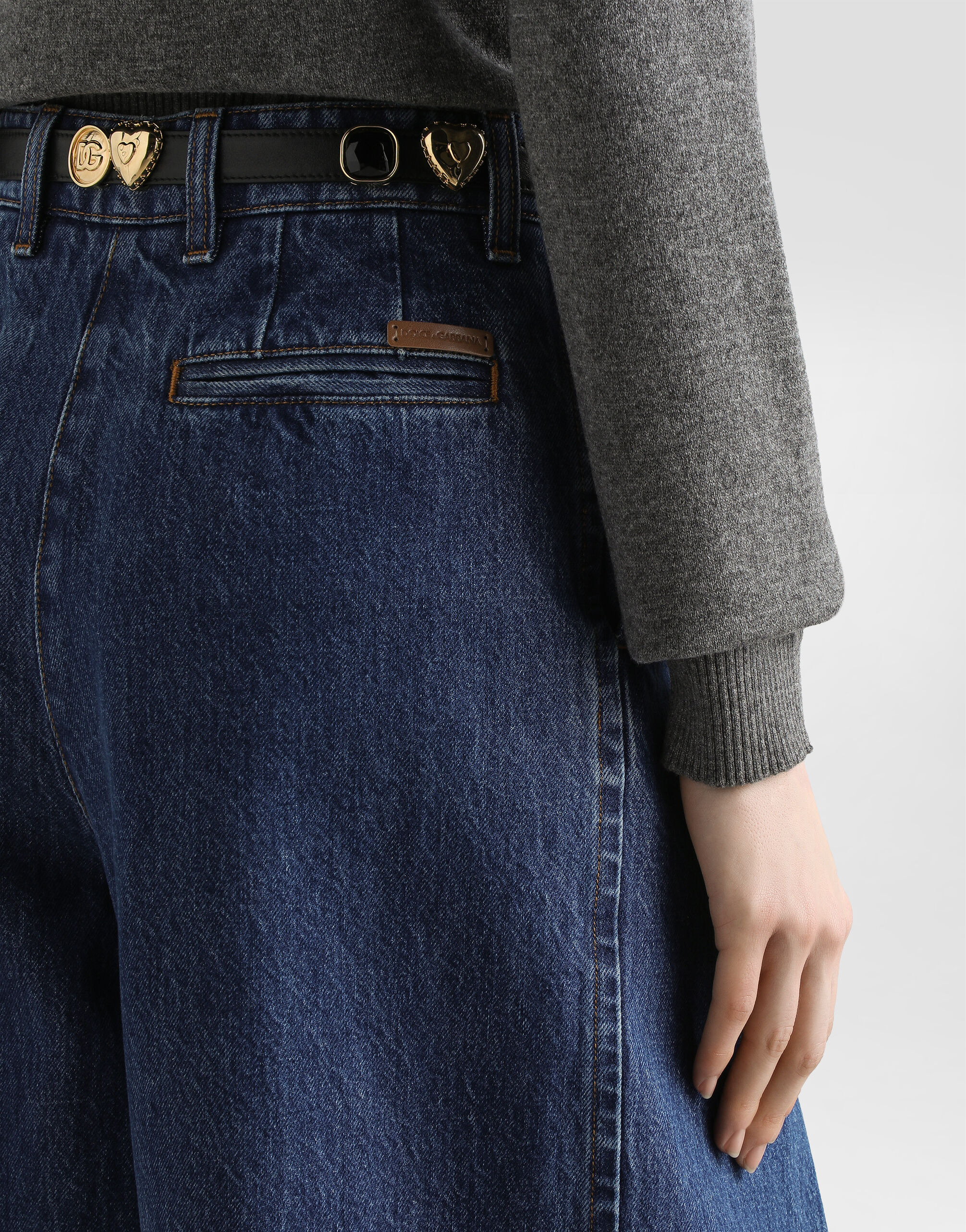 5-pocket denim trousers - 3