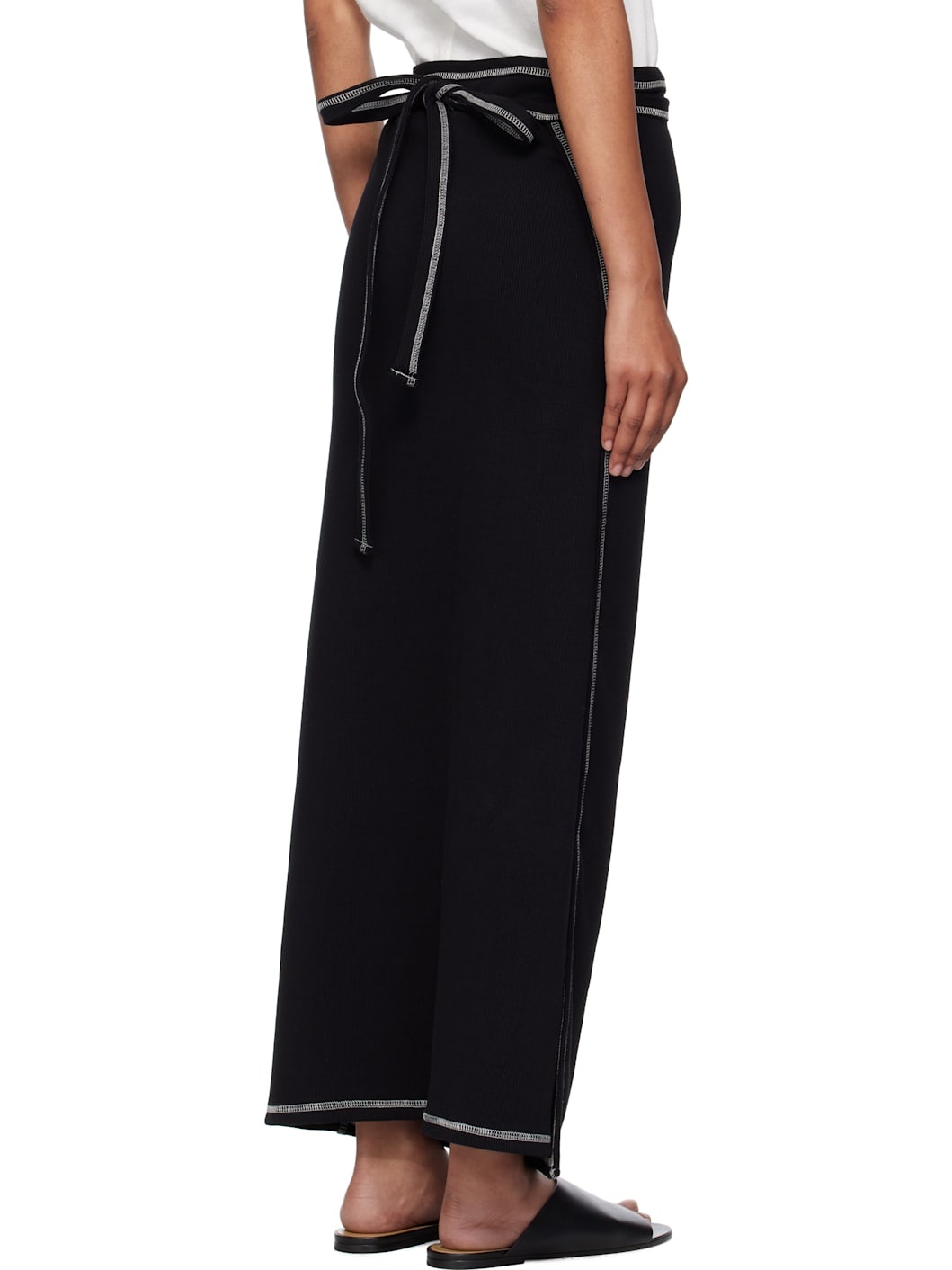Black Brig Maxi Skirt - 3