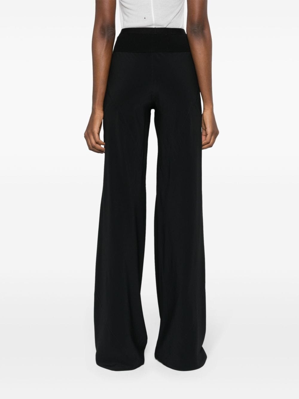 Bias flare-leg trousers - 4