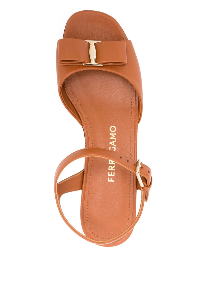 FERRAGAMO Ferragamo 70mm Bow-detail Platform Sandals outlook