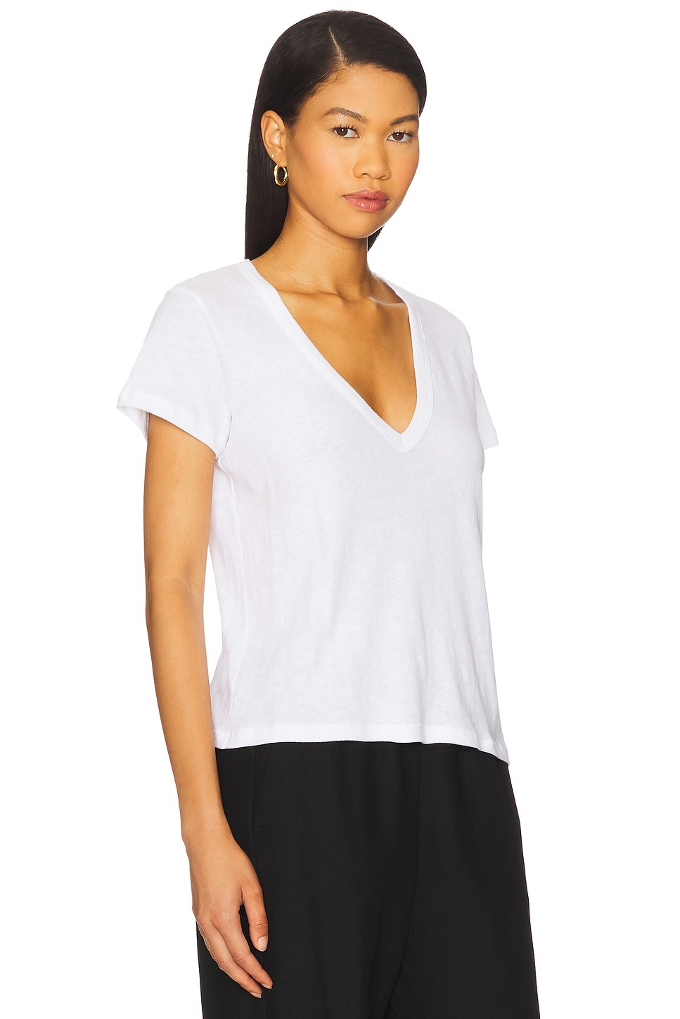Laura V Neck Tee - 2