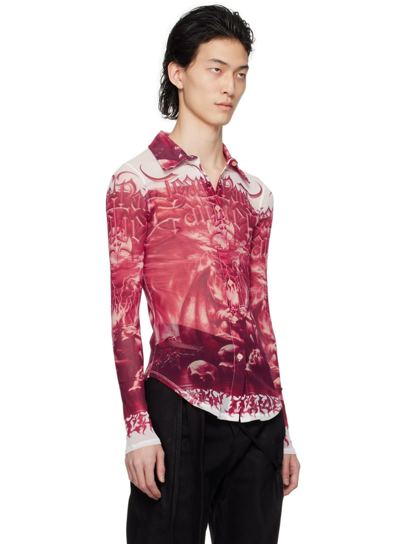 Jean Paul Gaultier Red & White 'The Diablo' Shirt outlook