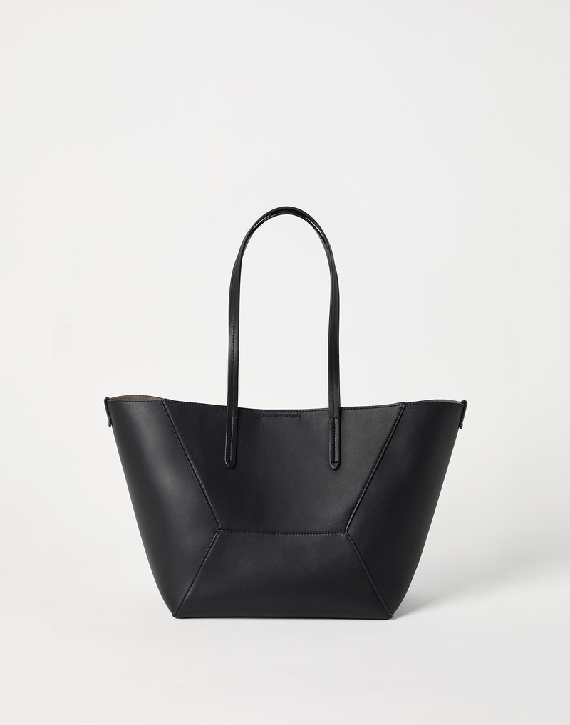 Brunello Cucinelli BC Duo small bag in calfskin with monili outlook