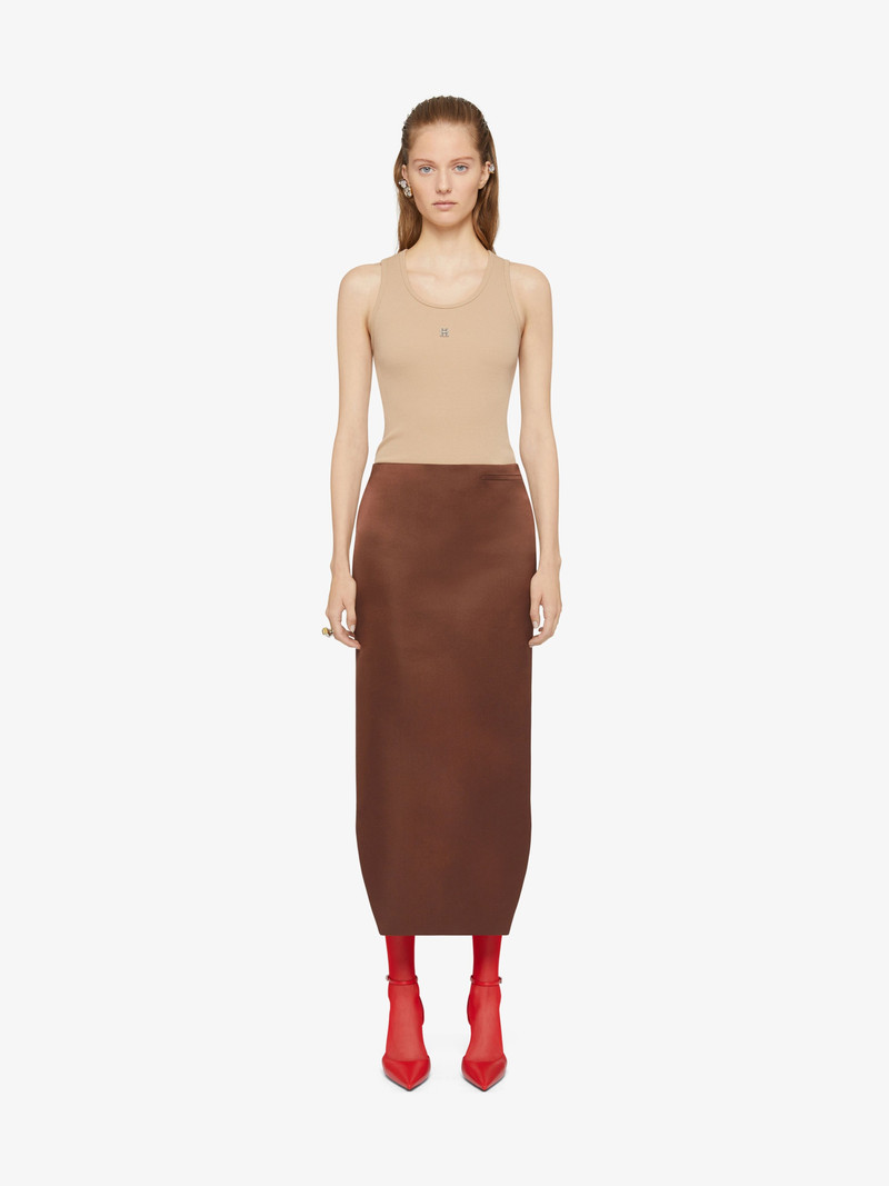 Givenchy SLIM FIT TANK TOP IN COTTON WITH 4G DETAIL outlook
