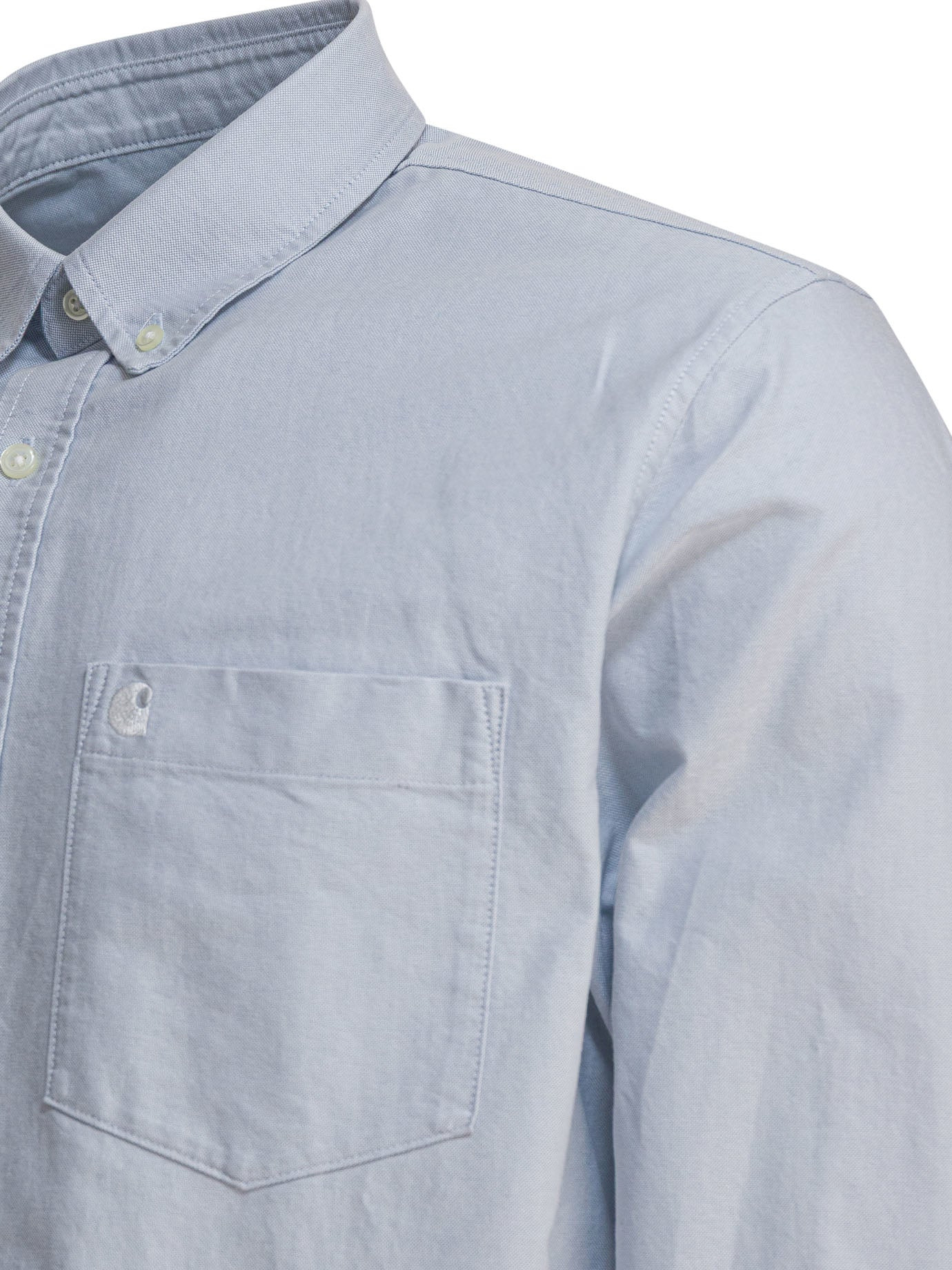 L/S C-Logo Shirts Blue - 4