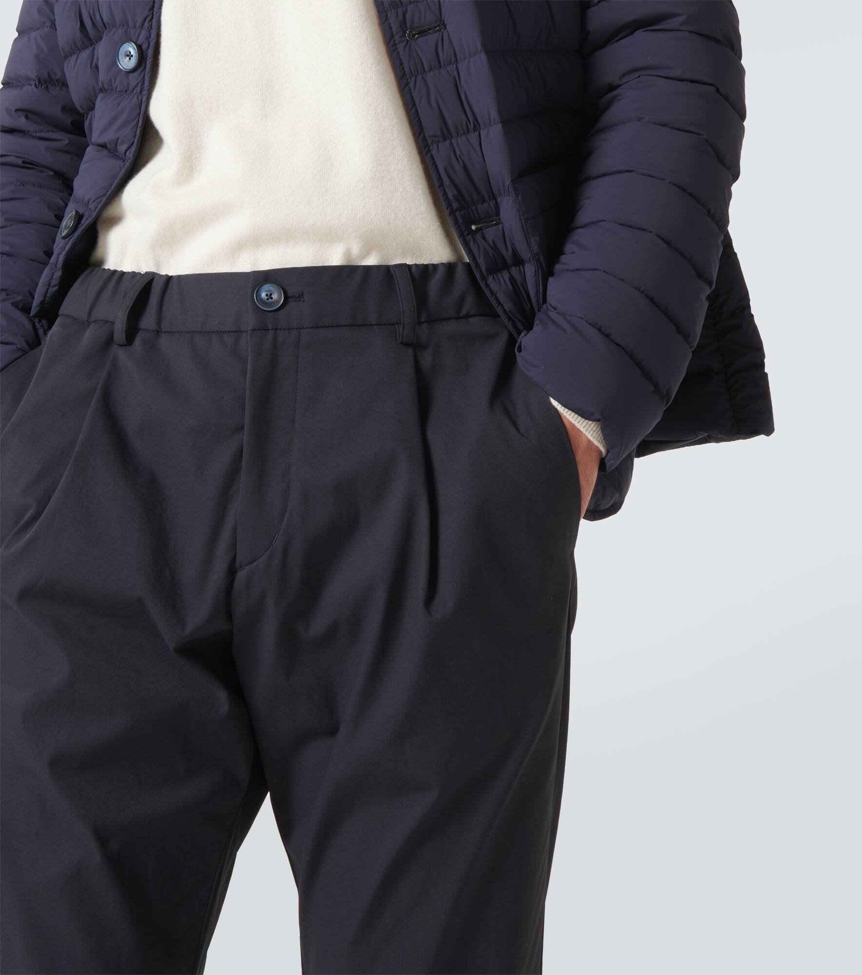 Mid-rise straight pants - 5
