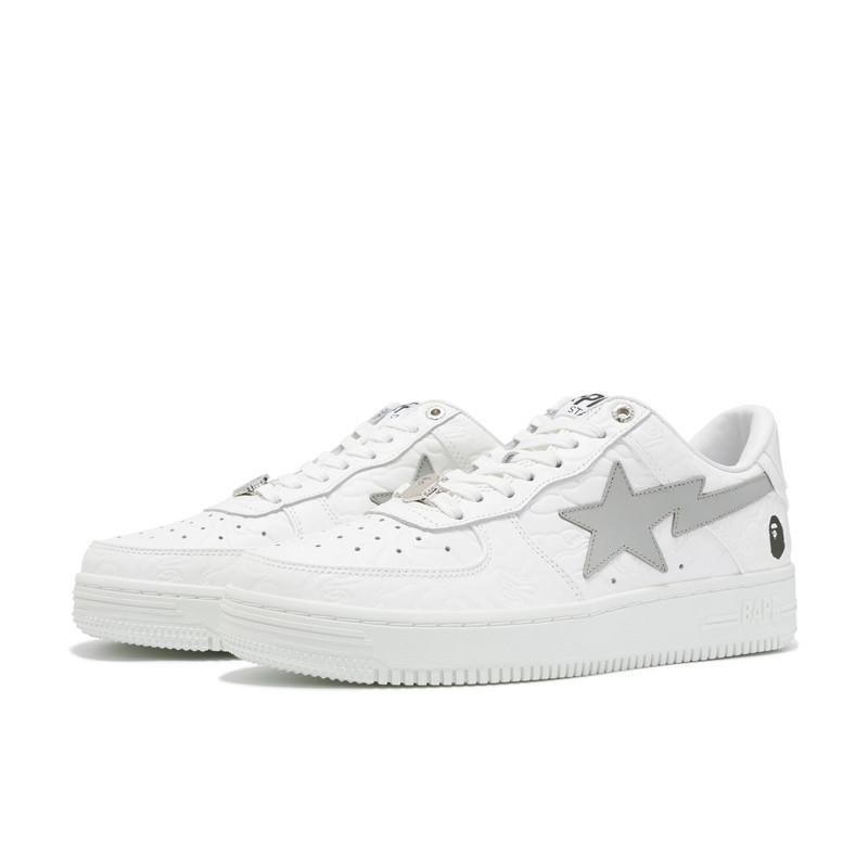 A BATHING APE® (WMNS) A Bathing Ape Bape Sta #3 'White Silver' 0ZXSHW291052LWHE outlook