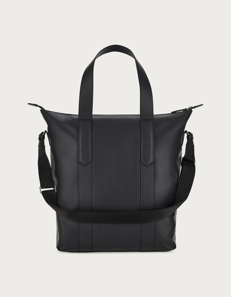 BLACK CALFSKIN TOTE BAG 3