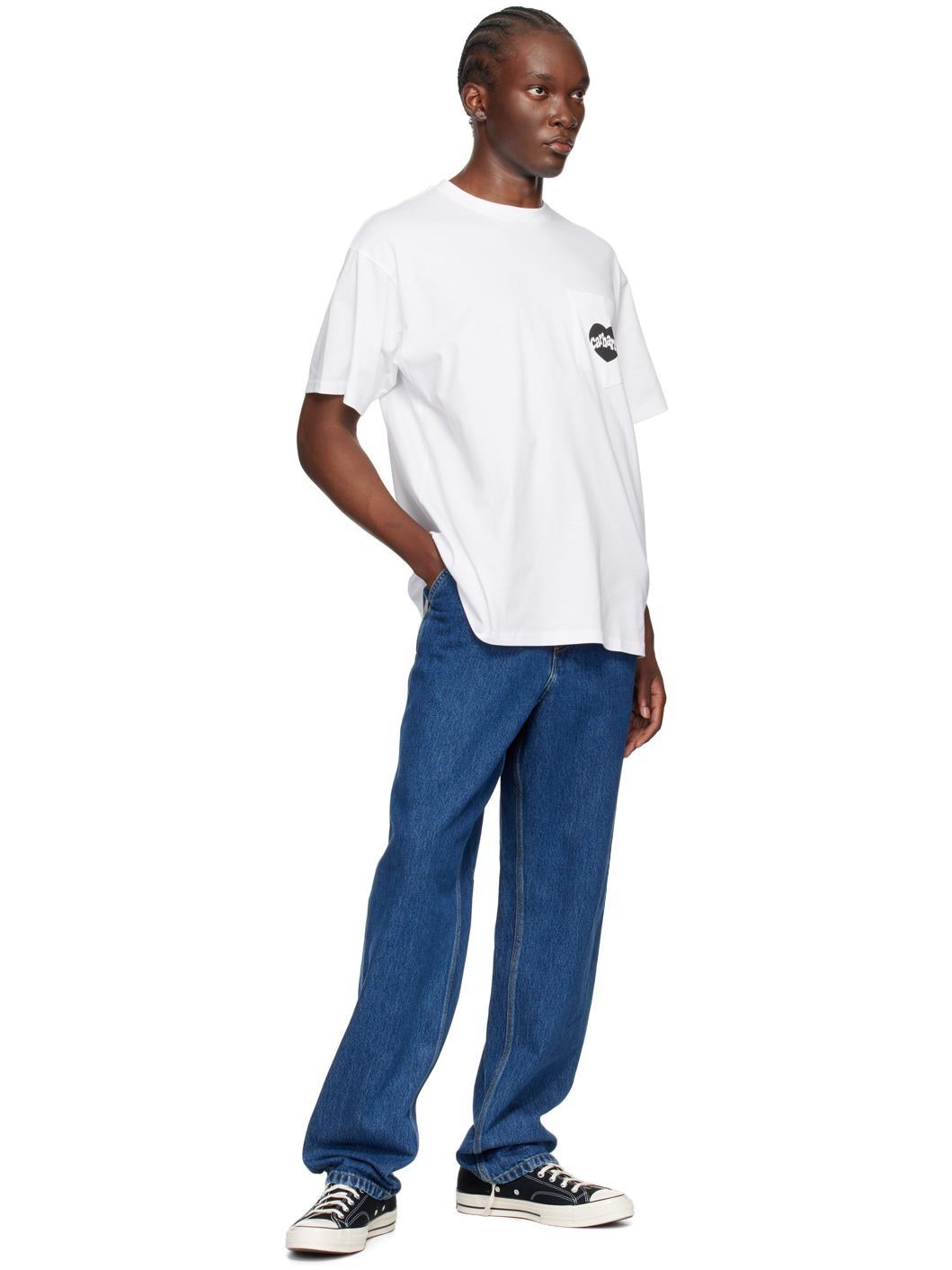 White Amour Pocket T-Shirt - 4