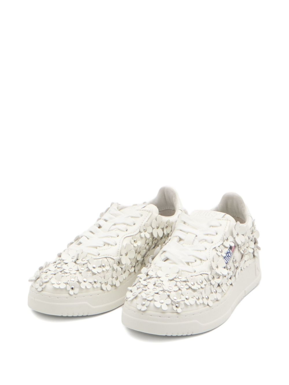Medalist floral-embellished sneakers - 2