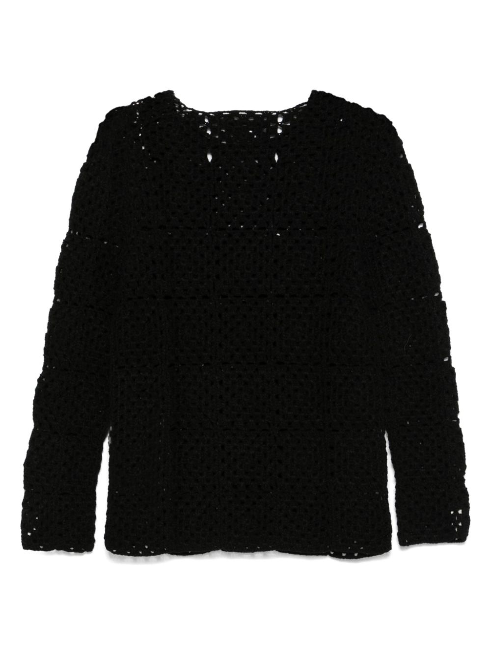 open-knit sweater - 2