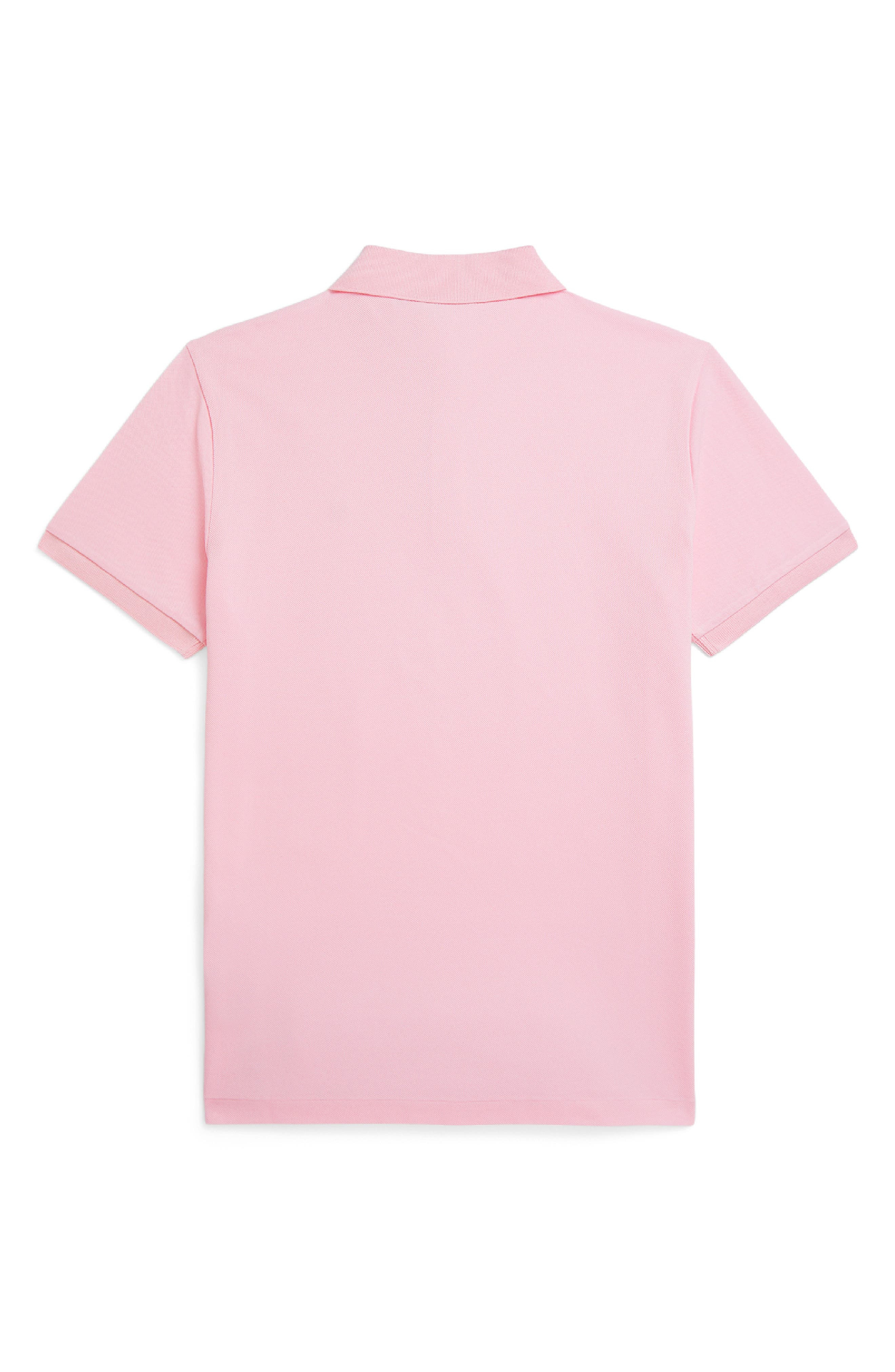 Ralph Lauren Purple Label Embroidered Logo Cotton Piqué Polo in Chalk Pink at Nordstrom - 2