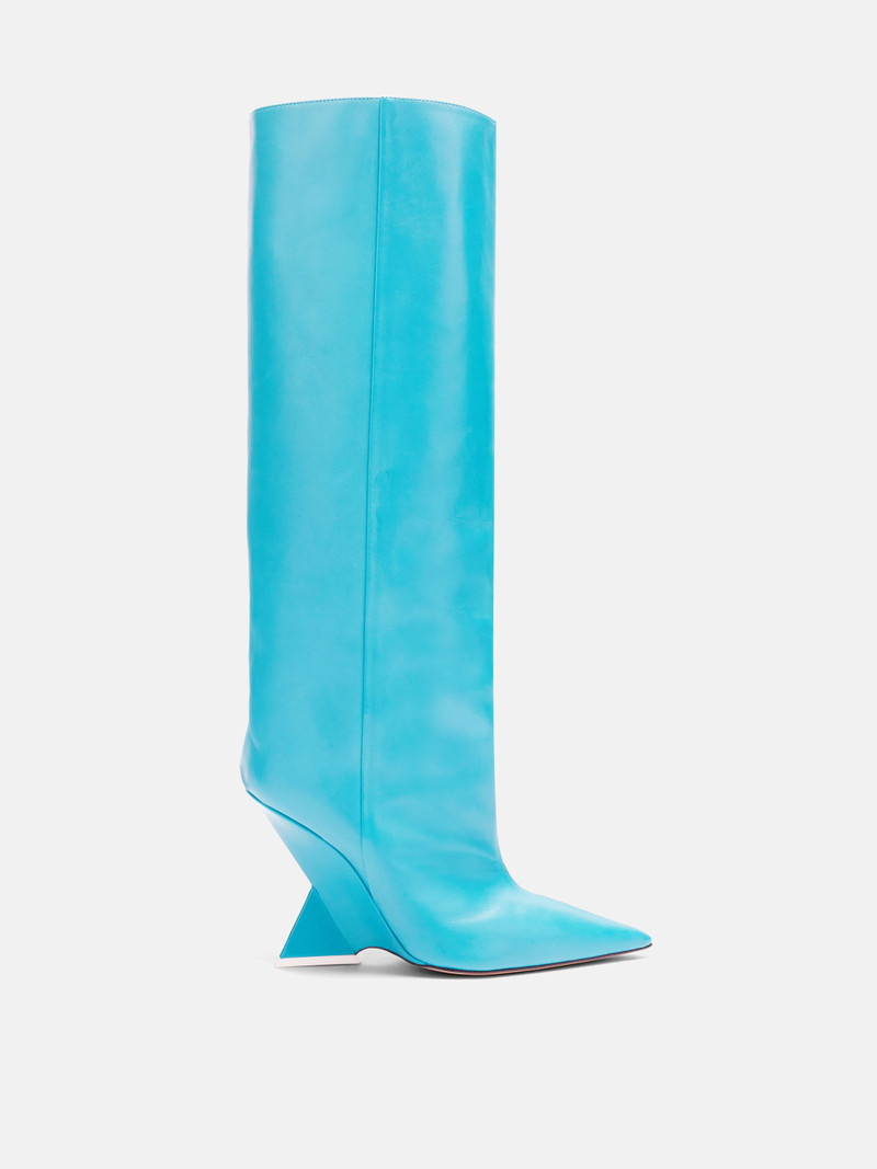 ''CHEOPE'' TURQUOISE TUBE BOOT - 1