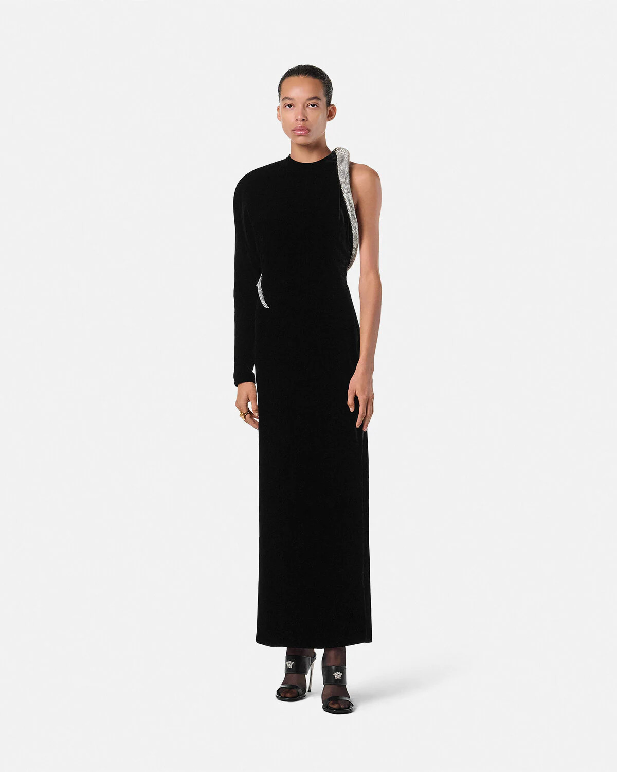 Torchon Velvet Fitted Gown - 4