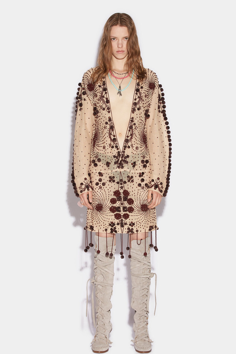 EMBROIDERED FOLK TRIM DRESS 5