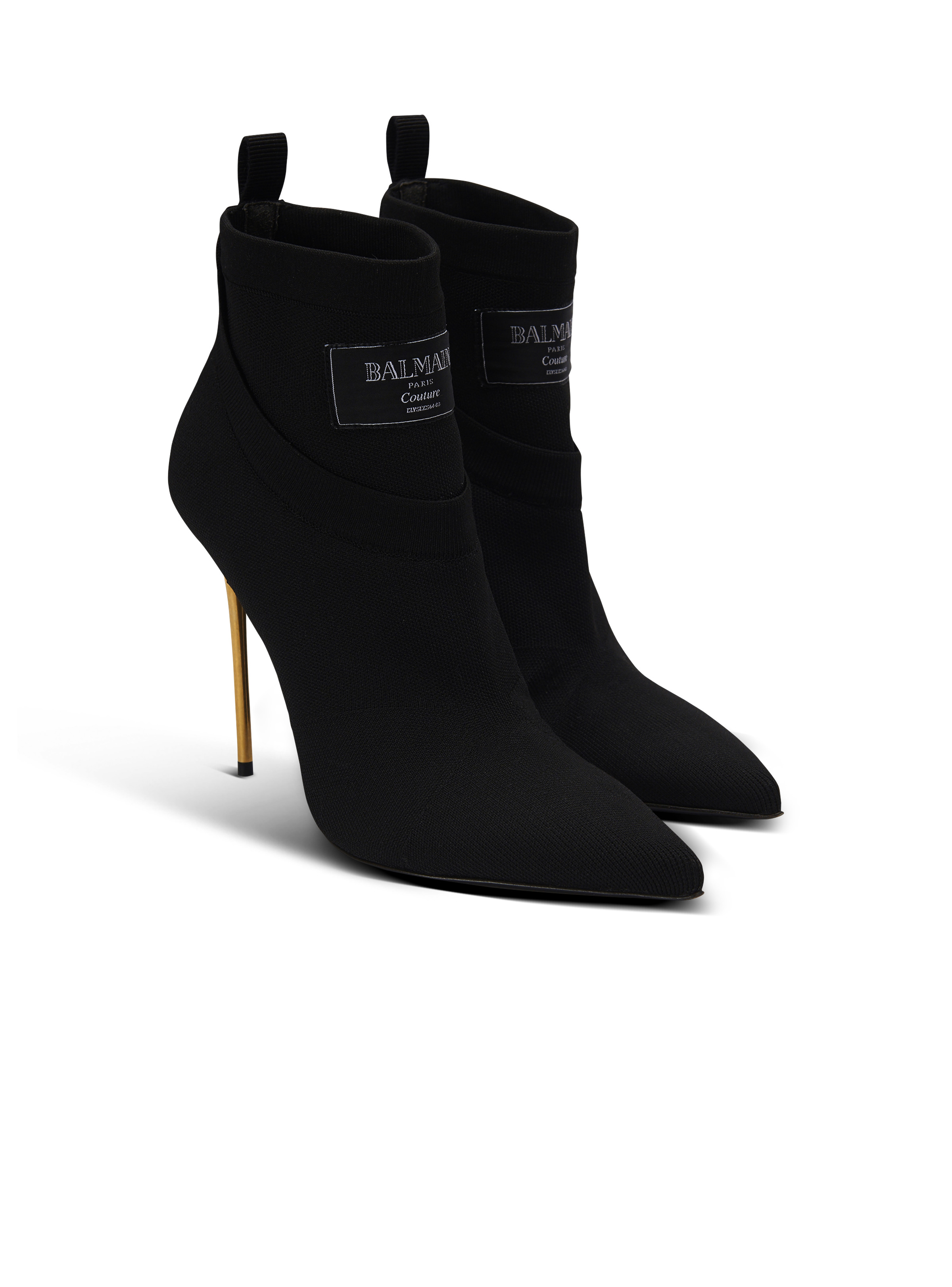 Crewneck knit ankle boots - 2