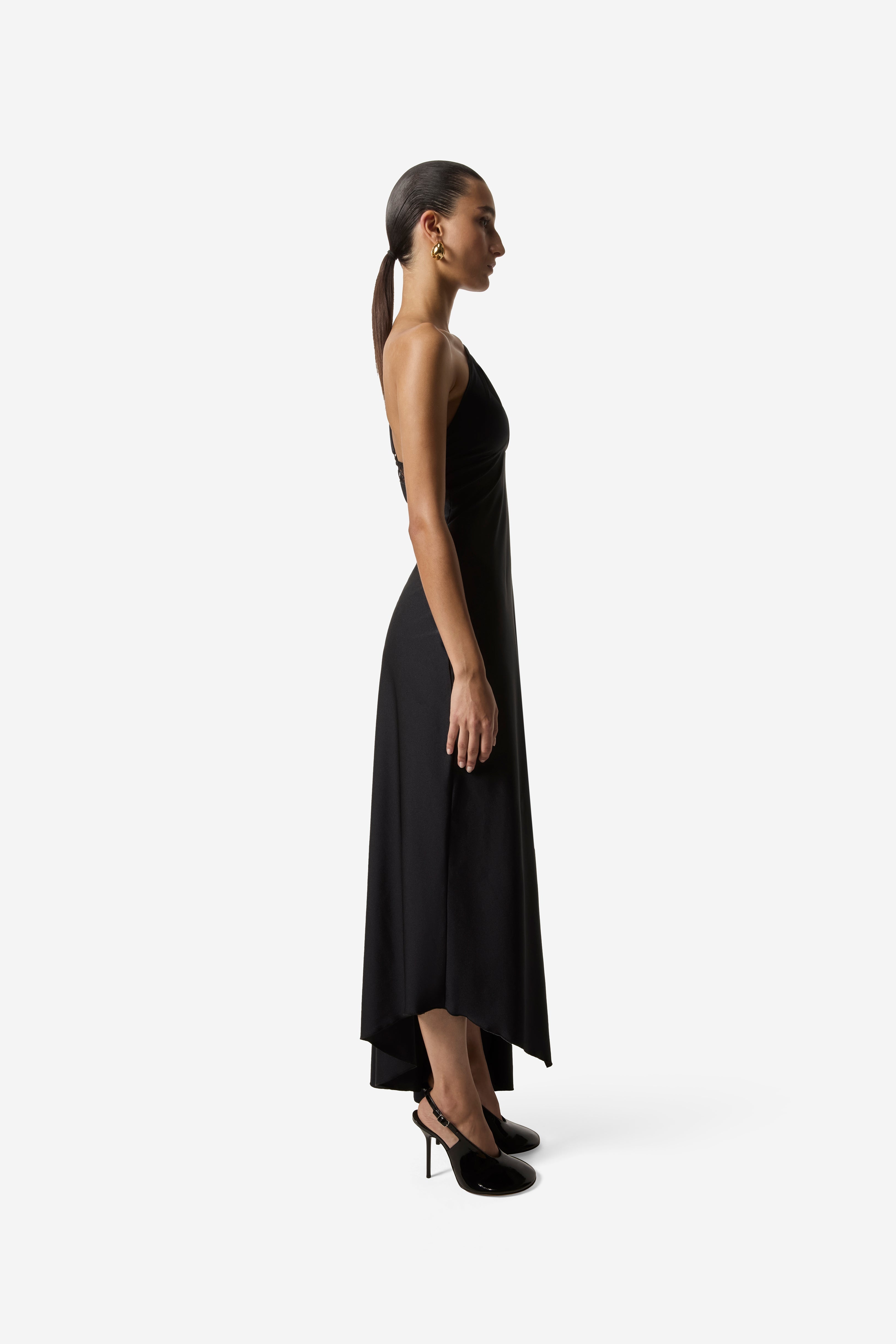 Asymmetric Long Dress - 3