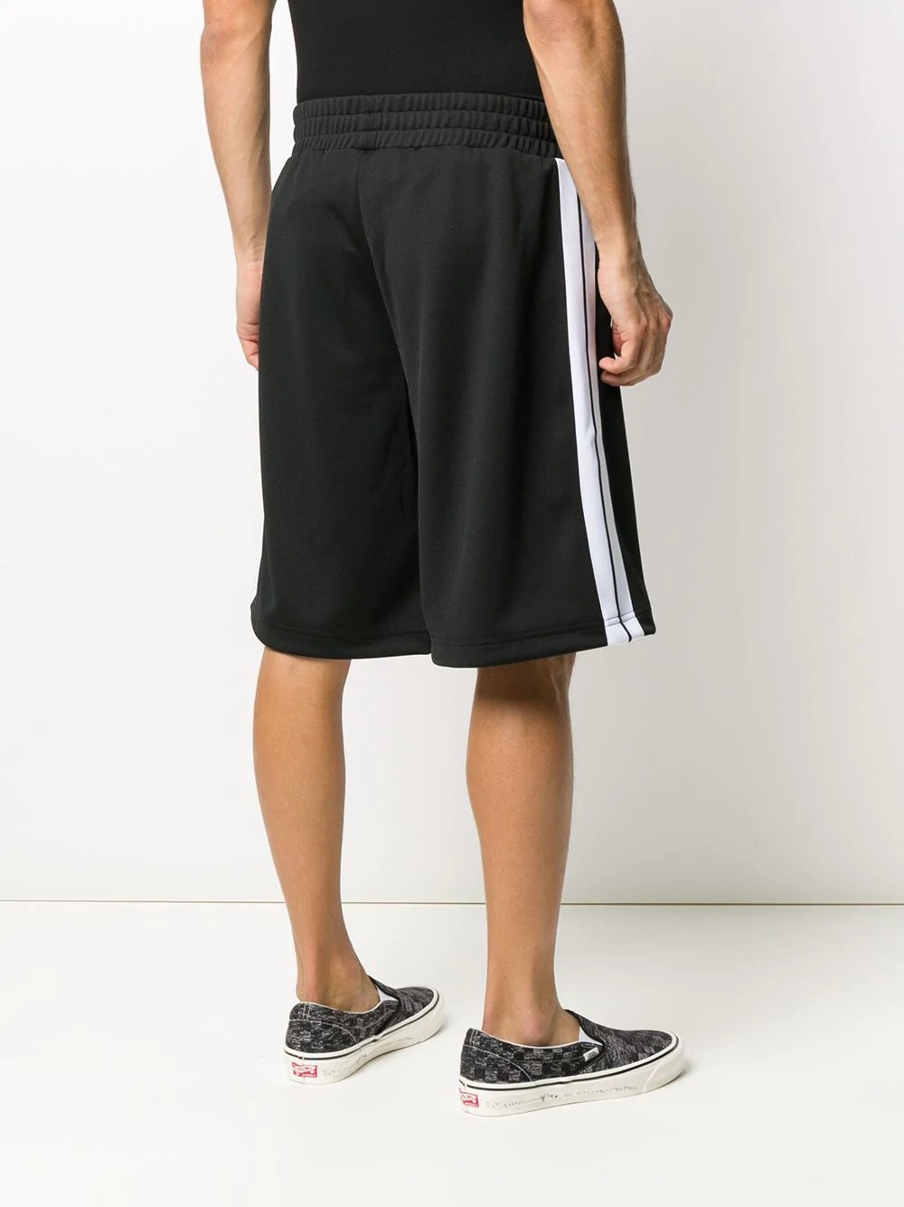 logo-print track shorts - 4