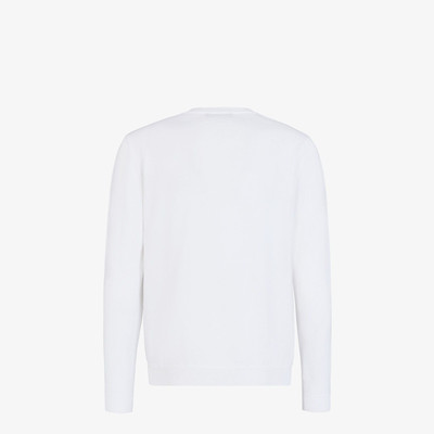 FENDI White cotton sweater outlook