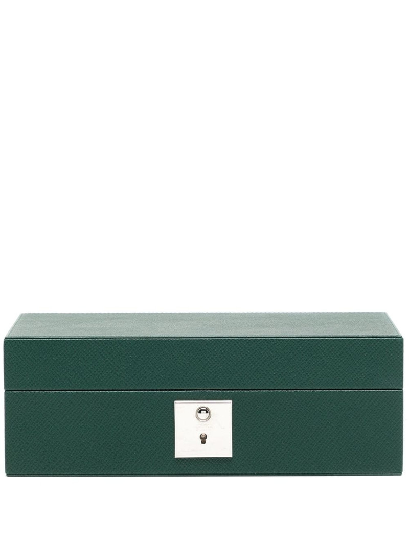 Panama leather watch box 1