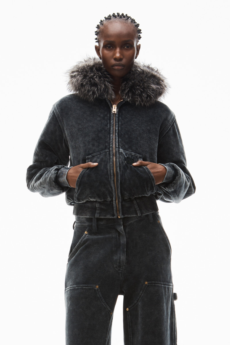 workwear pants in crushed velour 4