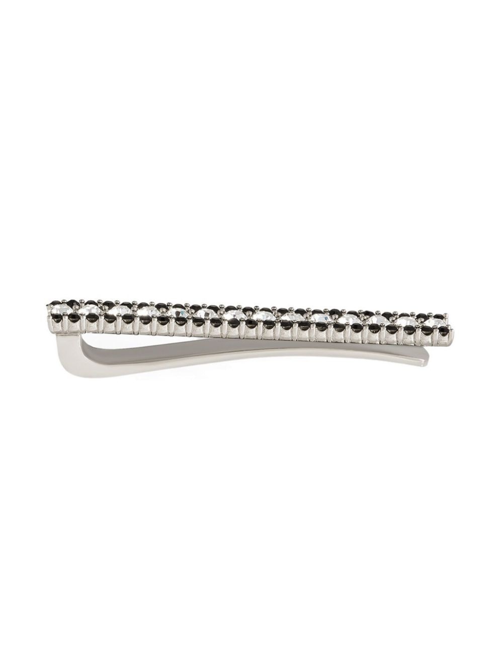 rhinestone-embellished tie clip - 2