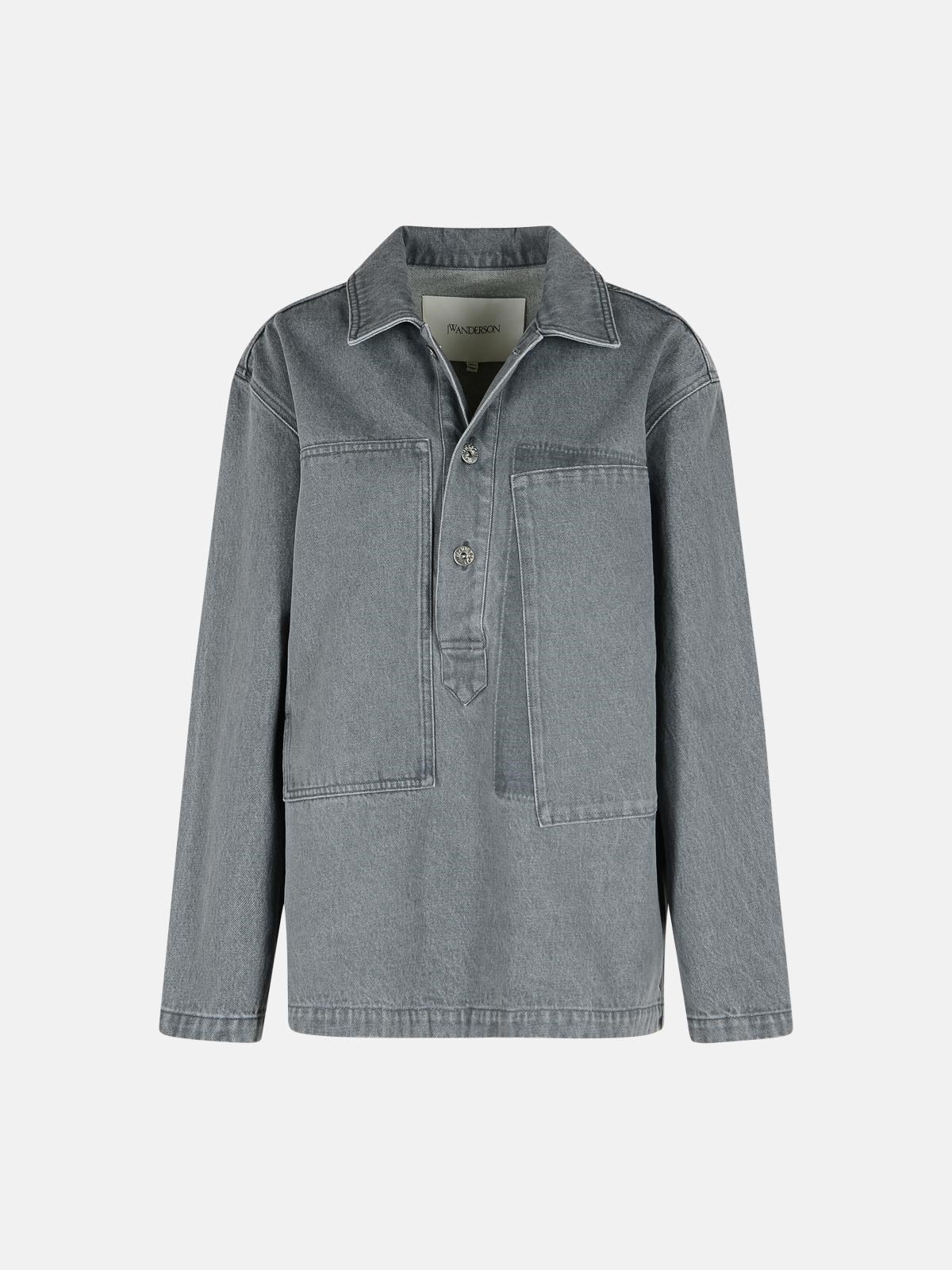 'RUGBY' GREY DENIM SHIRT - 1