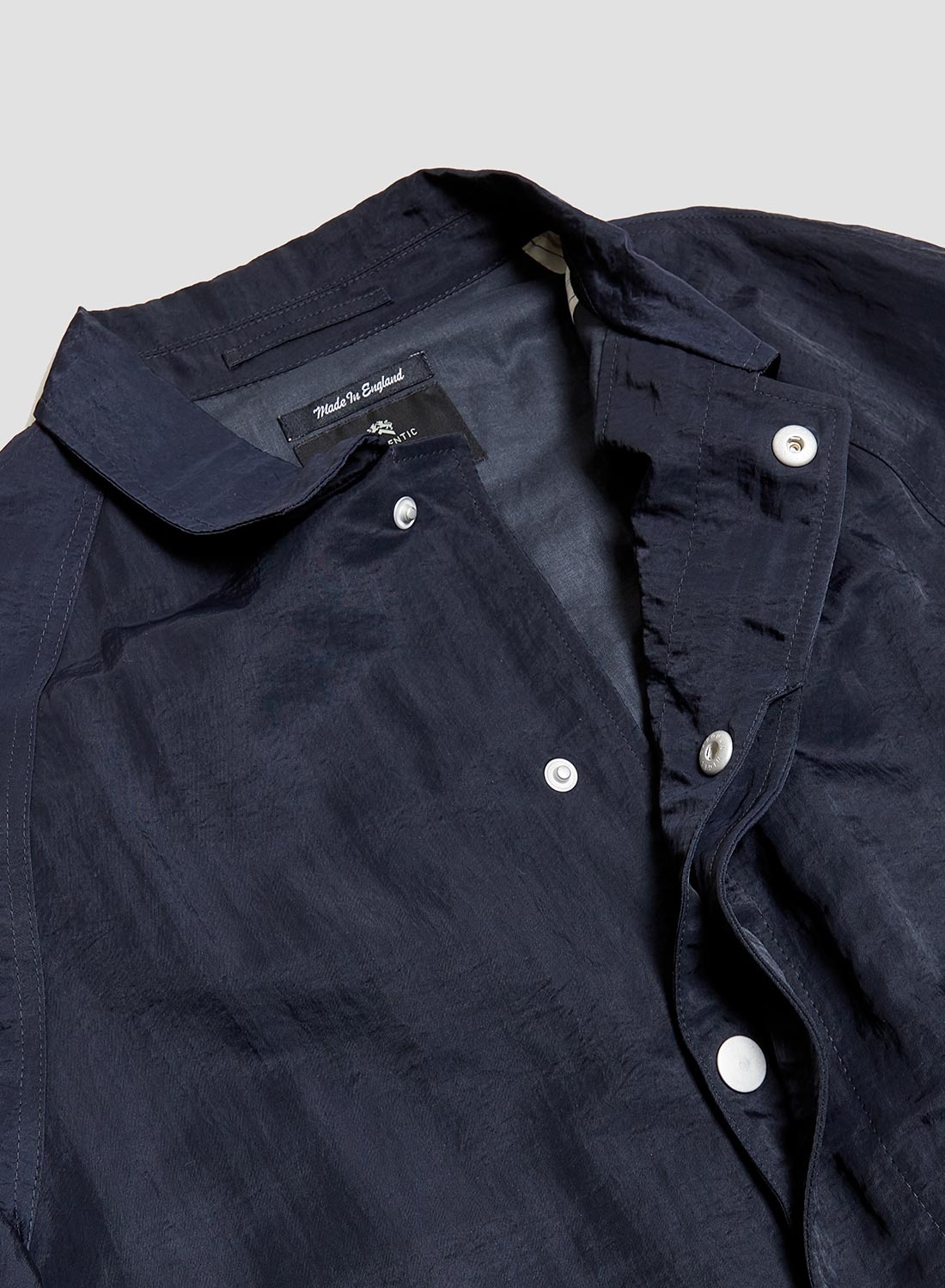 Nam Coat in Navy Nylon - 7