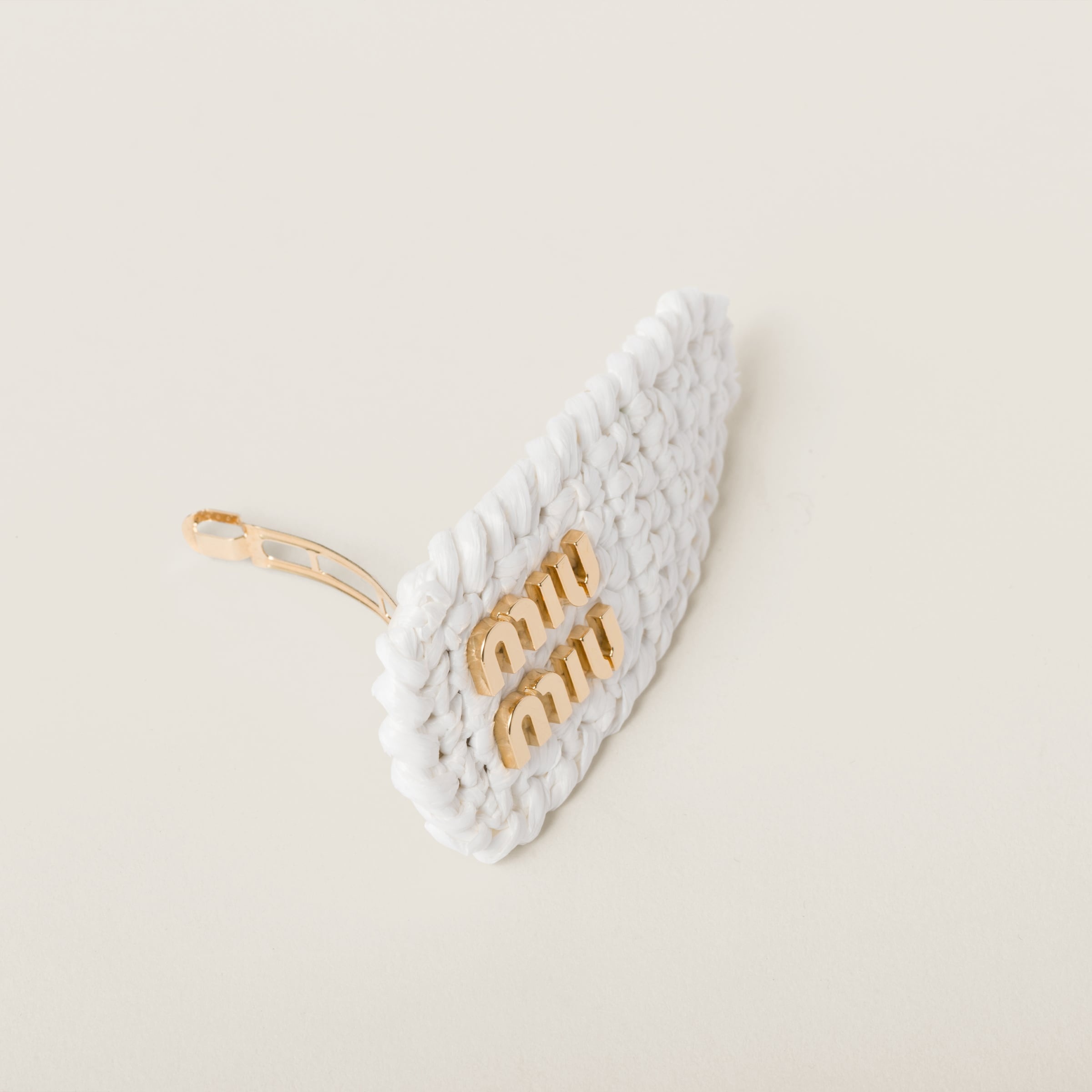 Woven fabric hair clip - 3