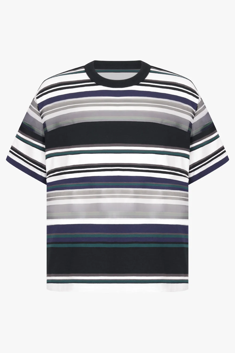 STRIPE COTTON JERSEY T-SHIRT - 1